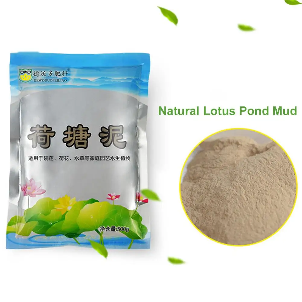 

500g Natural Lotus Pond Mud Nutrient Soil Natural Lotus Pond Mud Plant Growth Medium Rich in Organic Matter Lotus Leaf Mud