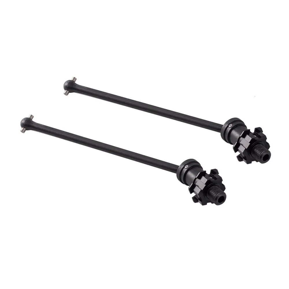 

2Pcs Harden Steel Front Rear Drive Shaft CVD with Hex Nut for 1/5 Traxxas X-Maxx X Maxx RC Car Upgrade Parts,Black