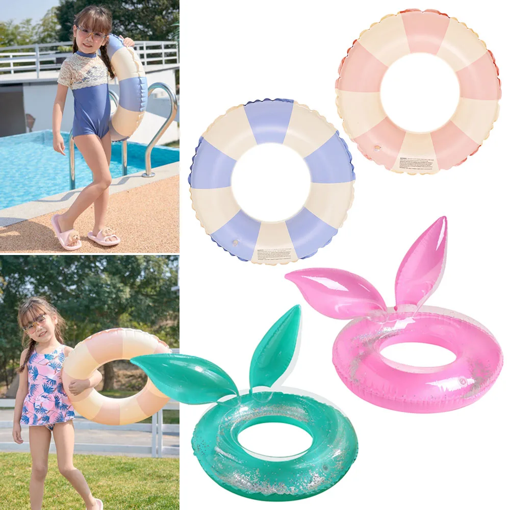 

Детское плавательное кольцо, многоразовое утолщенное, в форме милых кроличьих ушек, плавательный круг для бассейна, плавающая игрушка