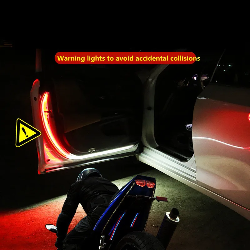 

2 шт., водонепроницаемые светодиодные ленты для автомобильных дверей, 120 см, 12 В