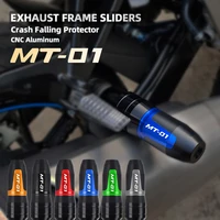 for yamaha mt 01 mt01 mt 01 2004 2005 2006 2007 2008 2009 cnc accessories exhaust frame sliders crash pads falling protector