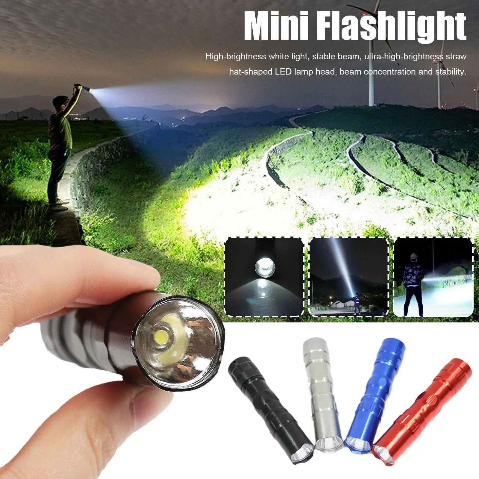 

1PCS Mini-torch led light usb charge portable led mini Flashlight USB Hot Keychain rechargeable torch D9Q1