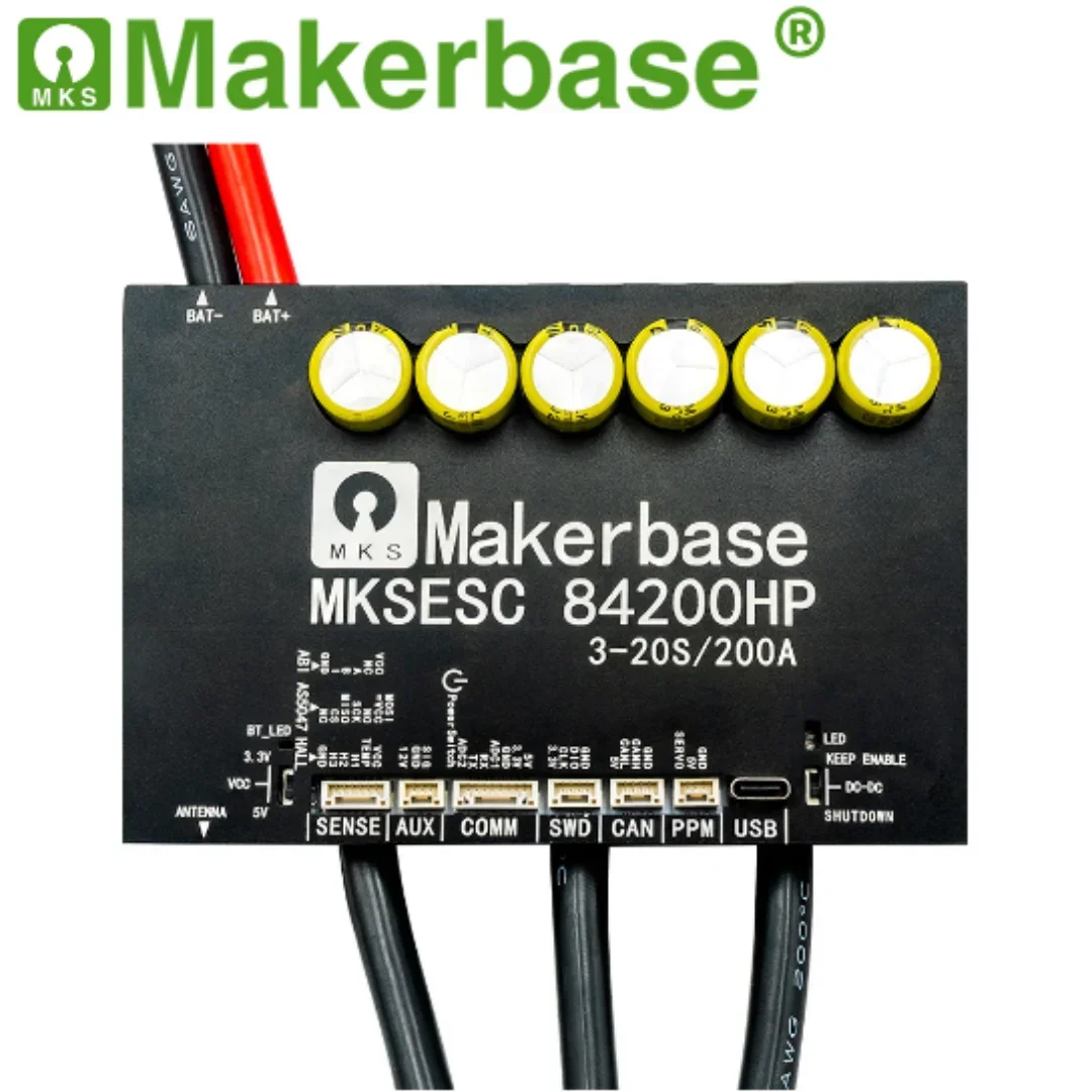 Фото Makerbase VESC 84200HP 84V 200A Высокоточный с алюминиевой печатной платой на основе VESC для робота E-Foil Fight Surfboard AGV Robot №2