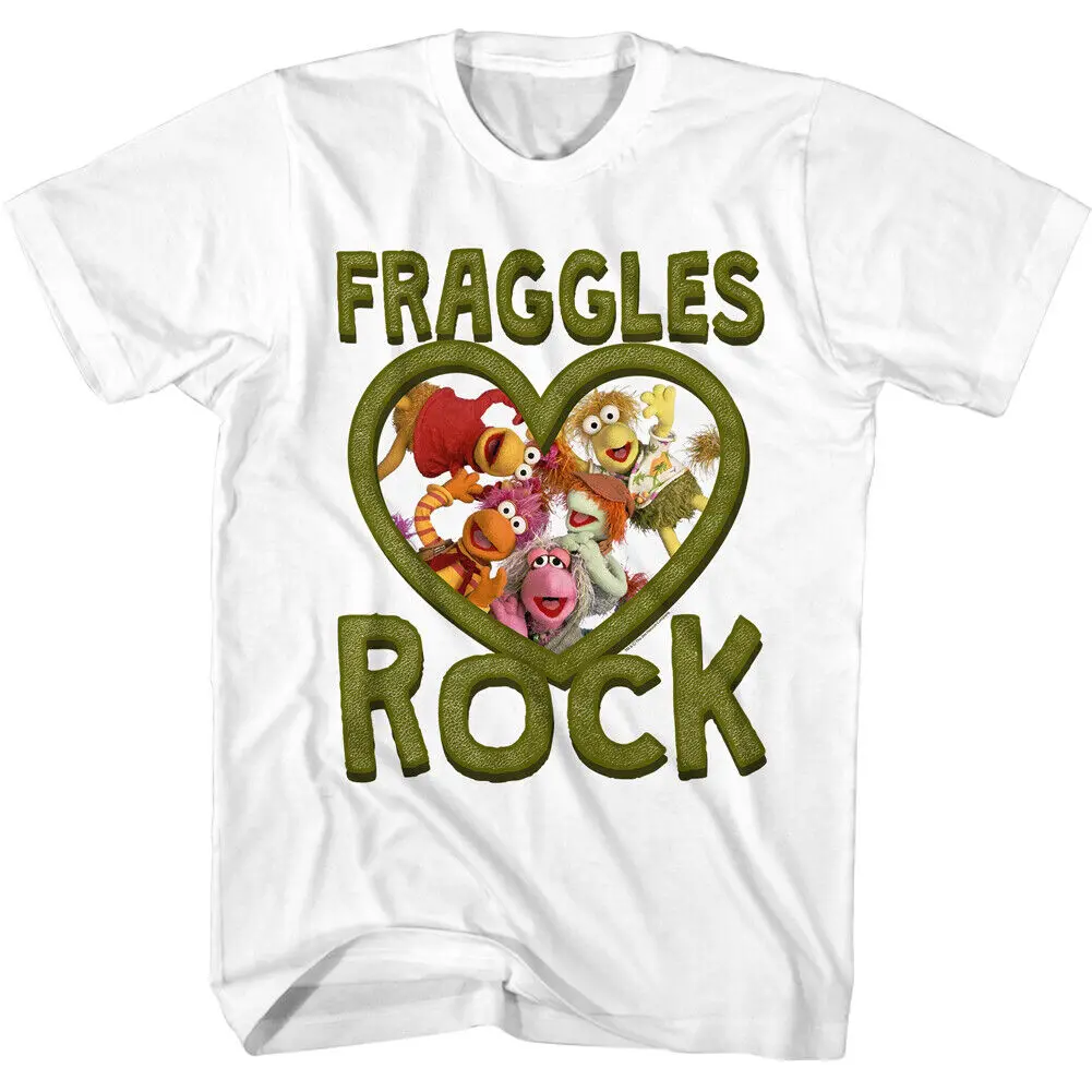 Мужская футболка Fraggle Rock Jim Henson 80's Puppeteer Fraggles Love Heart