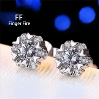 fashion and exquisite silver plated snowflake earrings personality luxury holiday banquet jewelry wholesale
