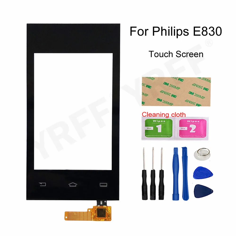 

Стеклянная Сенсорная панель 4,0 дюйма для Philips E830, сенсорный экран с цифровым преобразователем, детали для замены стеклянной панели