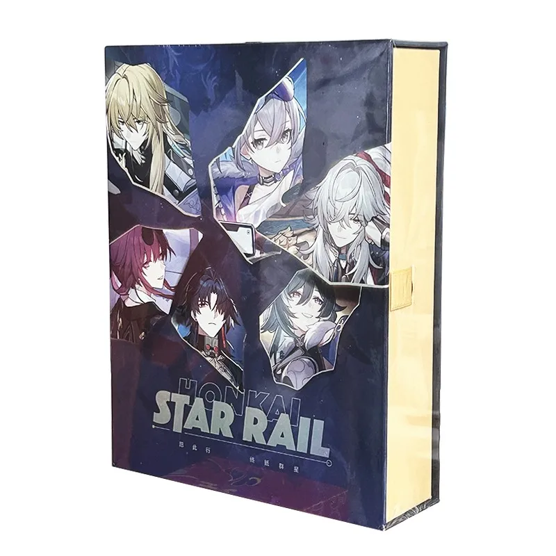 

Honkai Star Rail Collection Card Booster Box Peripheral Laser Ticket Silver Wolf Jingyuan Kafka Yukong Rocha Bookmark Card Toys