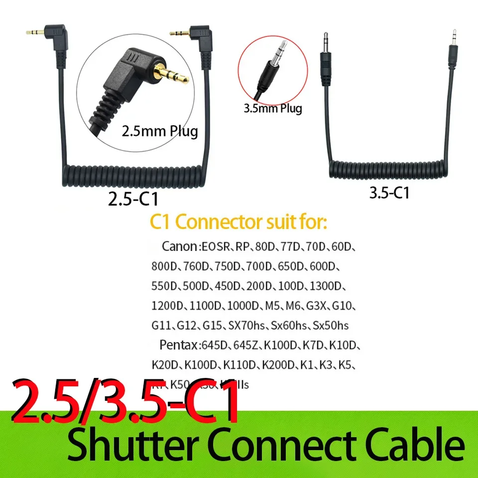 Соединительный кабель затвора 2 5 мм/3 мм 3 для Pentax 645D 645Z K100D K70D K10D K20D K110D K200D K7 K50