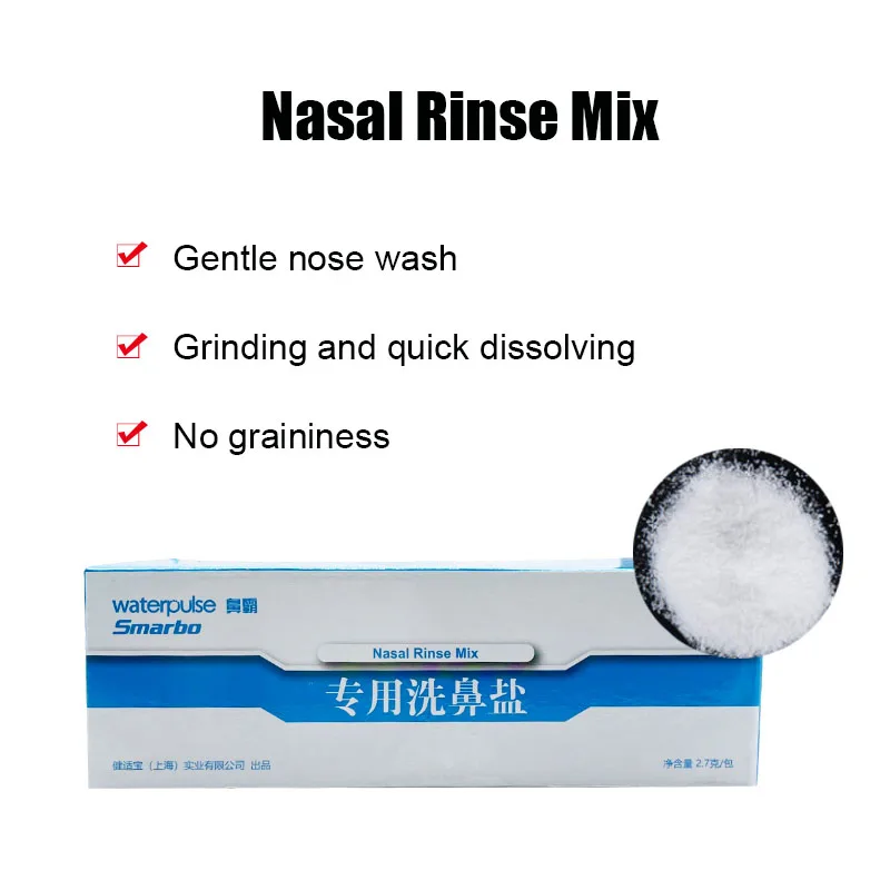 

ZB 2.7g Nasal Wash Salt for Remove Nasal Relieve Allergic Rhinitis Cleansing Care Dressing Mild Non Irritating Nasal Wash Salt