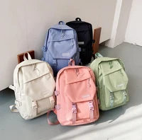 multifunction double zipper women backpack girls laptop backpacks student shoulder bag korean style schoolbag large capacity
