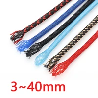 1meter tight high density pet expandable braided sleeve wire insulated nylon sheath protector harness id3 40mm