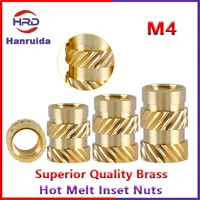 thread brass knurled inserts nut heat set insert nuts hot melt inset nut embed female pressed fit into holes for 3d printing m4