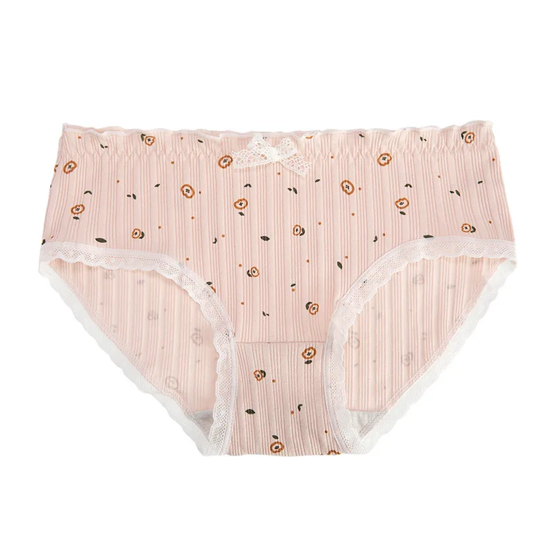 

Women Cotton Panties Panties Loli Lace Cotton Underwear Women Underwear Set 10pcs Mid-Rise Briefs