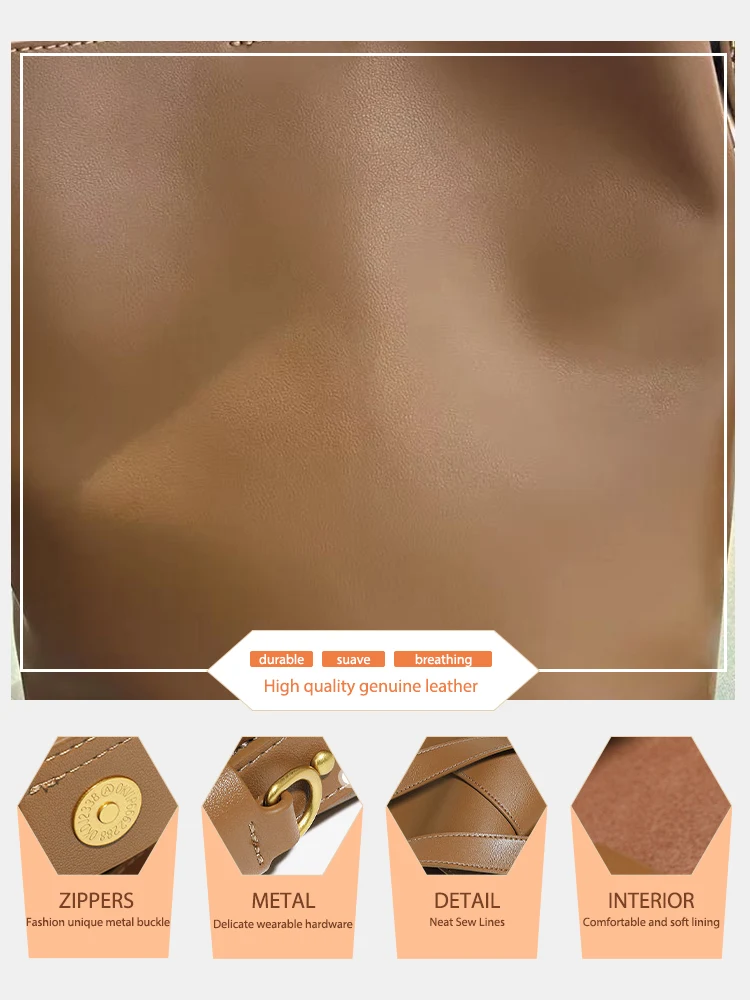 Модная однотонная Сумка-тоут Zency 2024 для женщин сумка через плечо из спилка