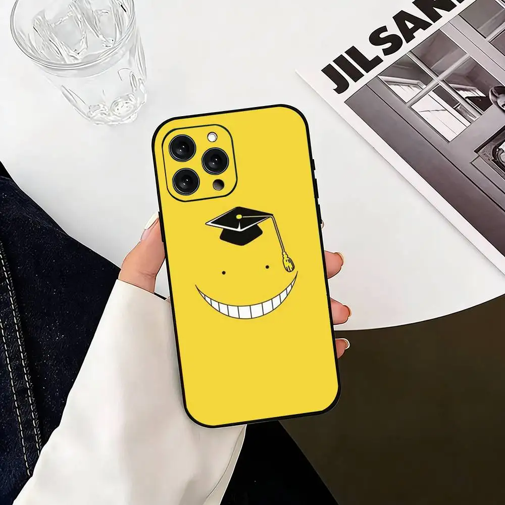 Фото Чехол для телефона K-Koro S-sensei для iPhone 17, 16, 15, 14, 13, 12, 11 Plus, Pro Max и других моделей, мягкий черный чехол №2
