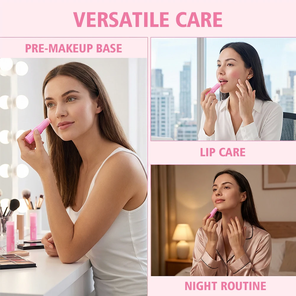 Фото Коллагеновый увлажняющий крем-стик для лица: легкий, нежирный, глубоко увлажняющий, для сухой кожи, мгновенное увлажнение и восстановление сияния. №5