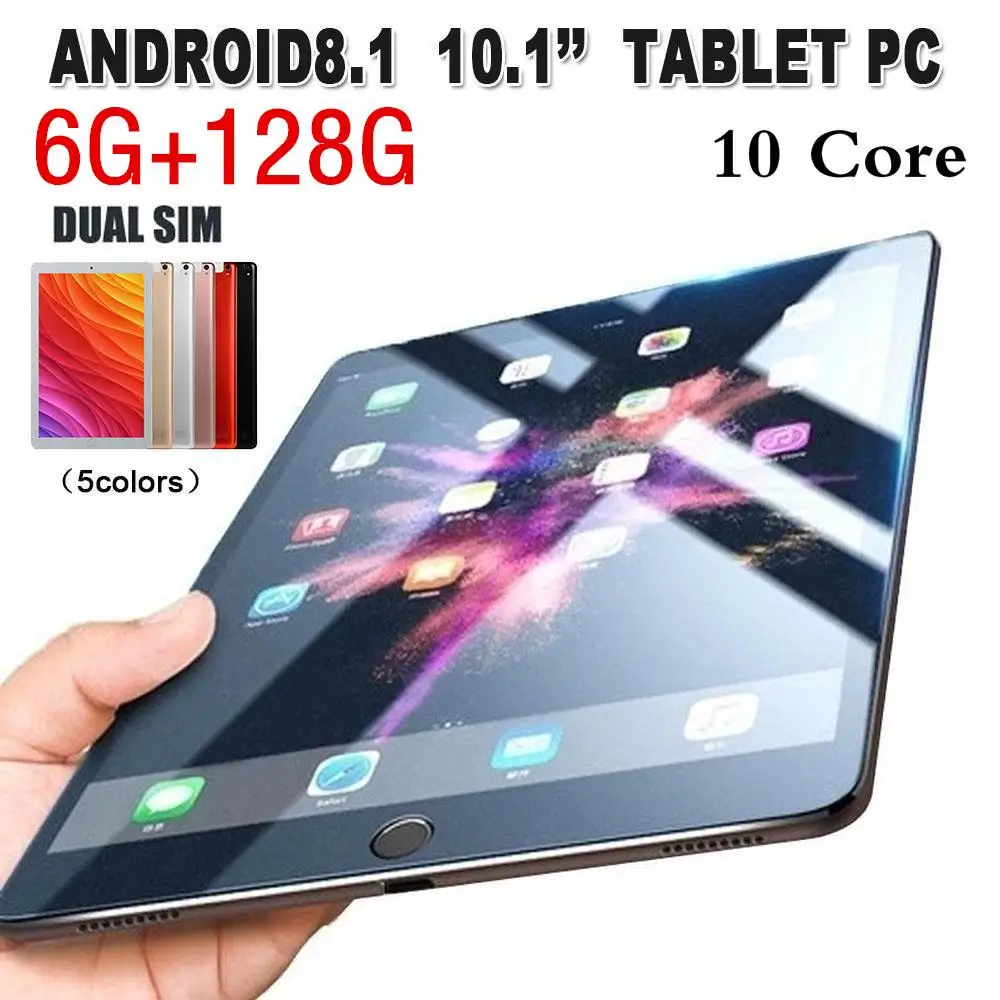 

10-дюймовый планшет с четырёхъядерным процессором, ОЗУ 9,0 ГБ, ПЗУ 4G, Android 128