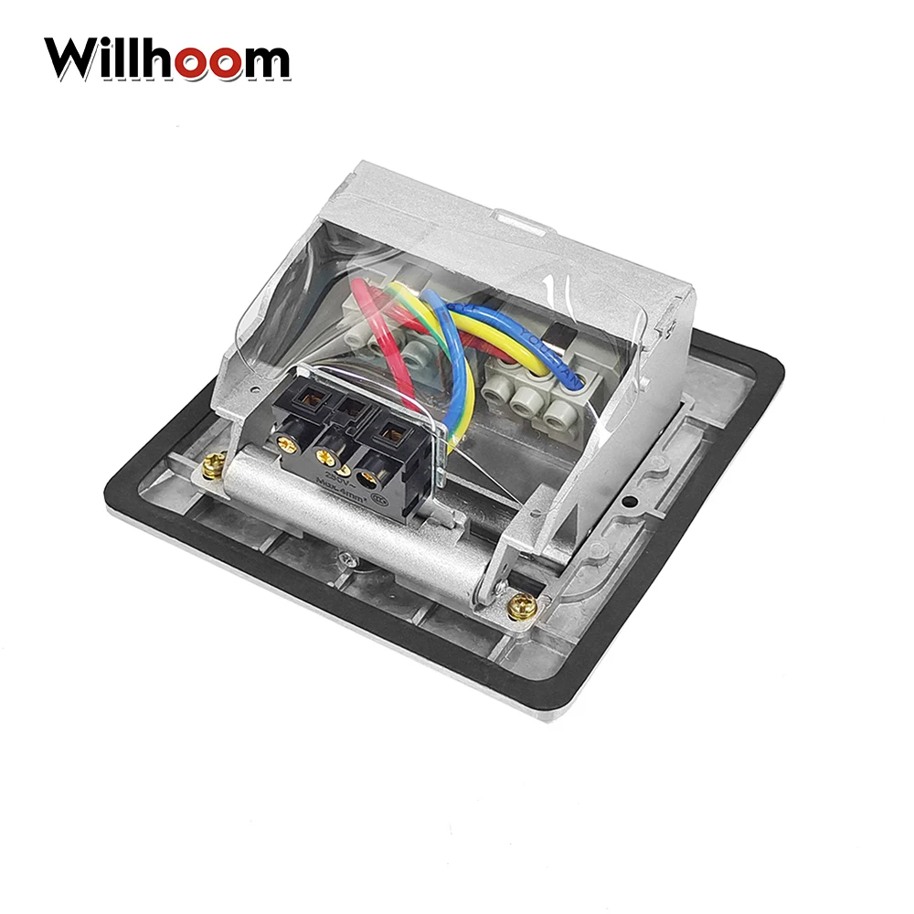 Стандарт европейского стандарта всплывающая напольная розетка металлическая