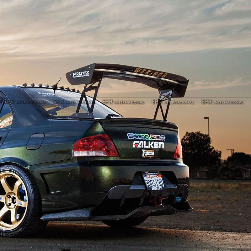 Фото Подходит для Mitsubishi Evolution7 8 9, модифицированный большой хвост Voltex, двухслойное фиксированное ветровое крыло GT, уличная дорожка №5