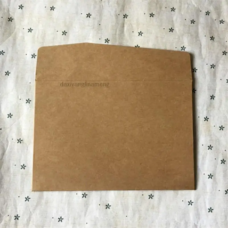 

50 PCS/lot 350GSM high-grade blank paper envelope 158 x108mm card postcards decoration brown CARDS postcards envelopes