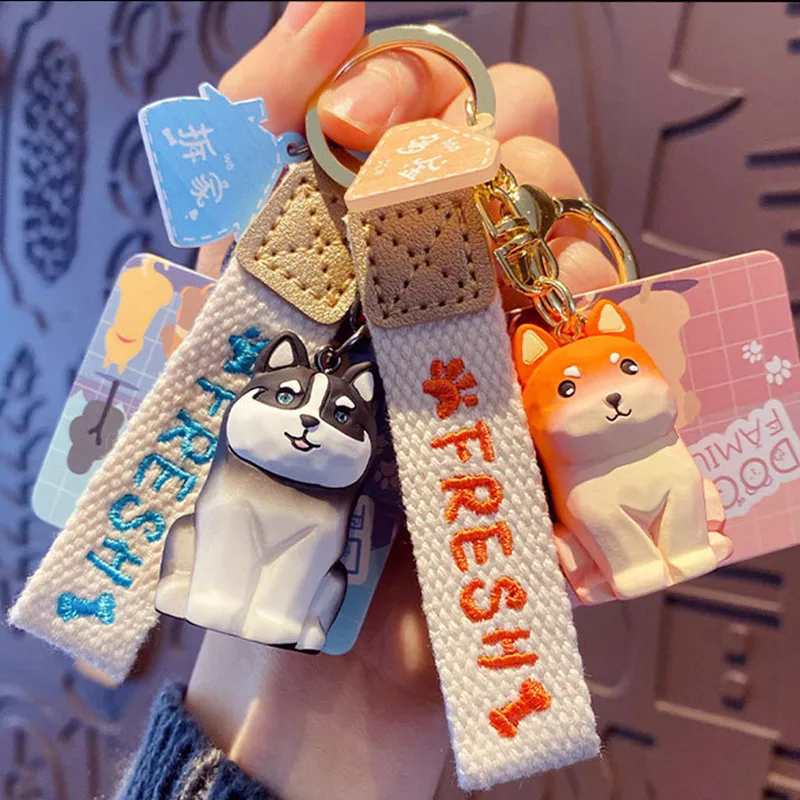 

Полимерная собака животное брелок Подвеска для женщин мужчин модный ювелирный подарок