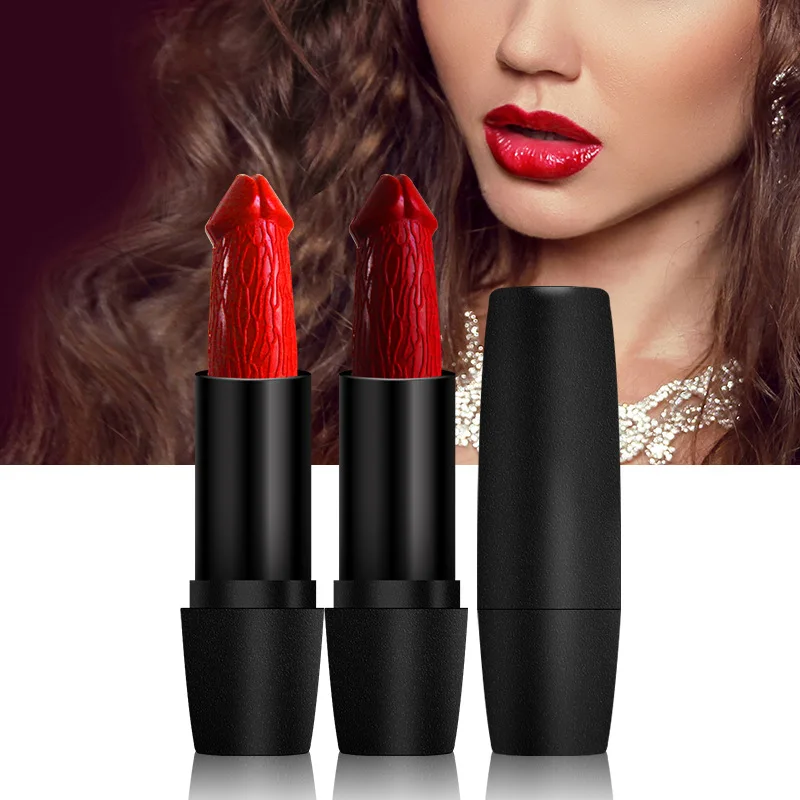 

Funny Penis Shape Lipstick Mushroom Long Lasting Moisture Cosmetic Lipstick Red Lip Matte Lipstick Makeup Gift maquillage