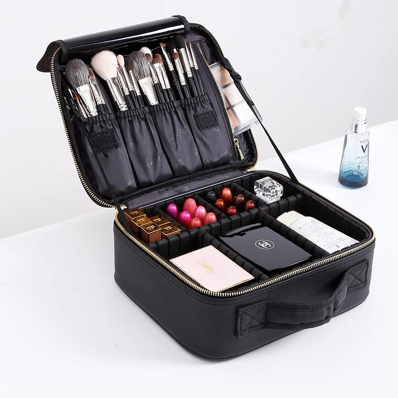 

Rownyeon Luxury Customize Logo Professional Large Cosmetic Make Up Bag For Artist