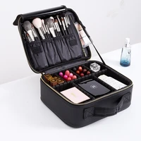 rownyeon luxury customize logo professional large cosmetic make up bag for artist