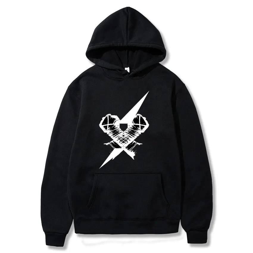 Худи мужское в стиле панк с принтом графов профессиональная хипстерская уличная