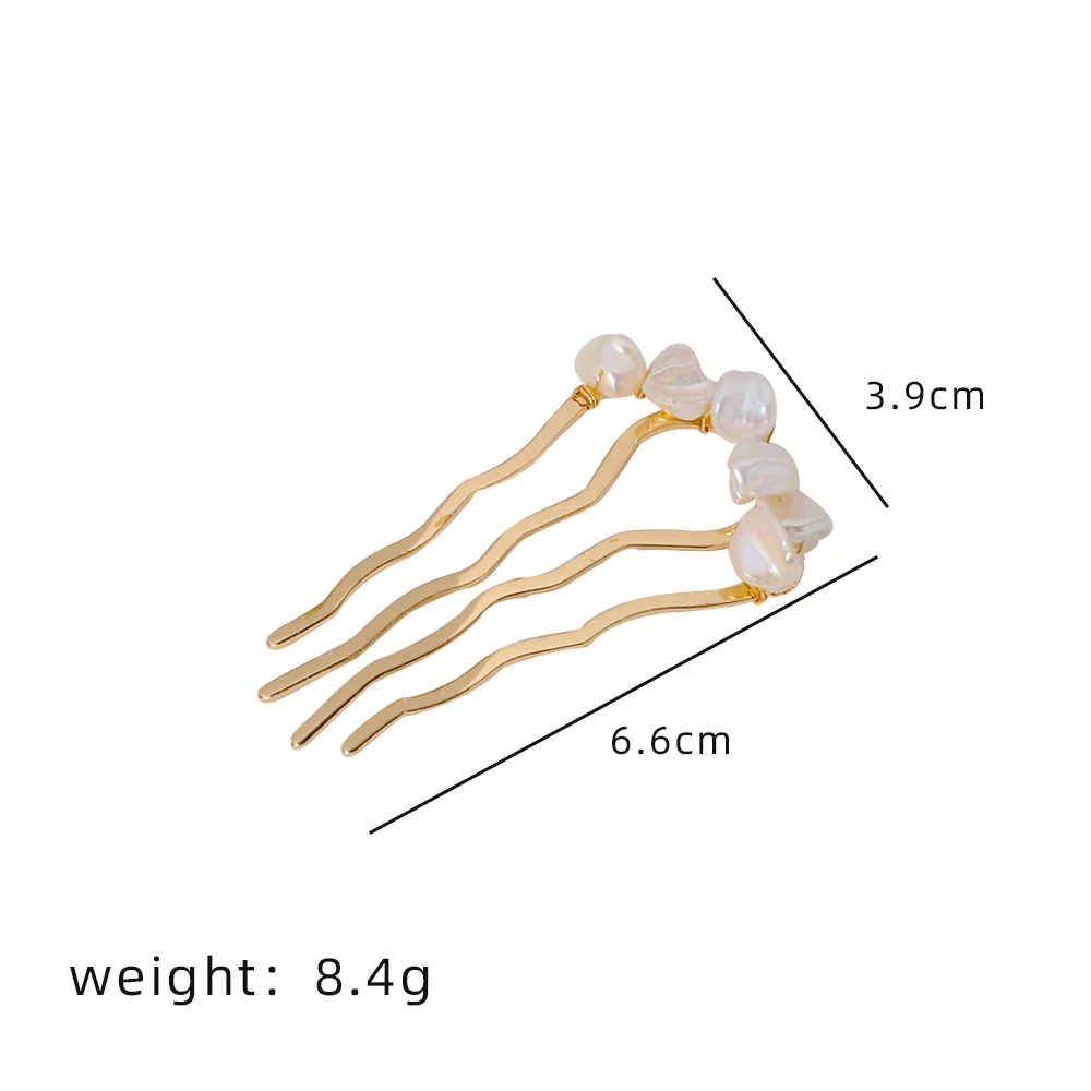 Женские заколки для волос с натуральным жемчугом