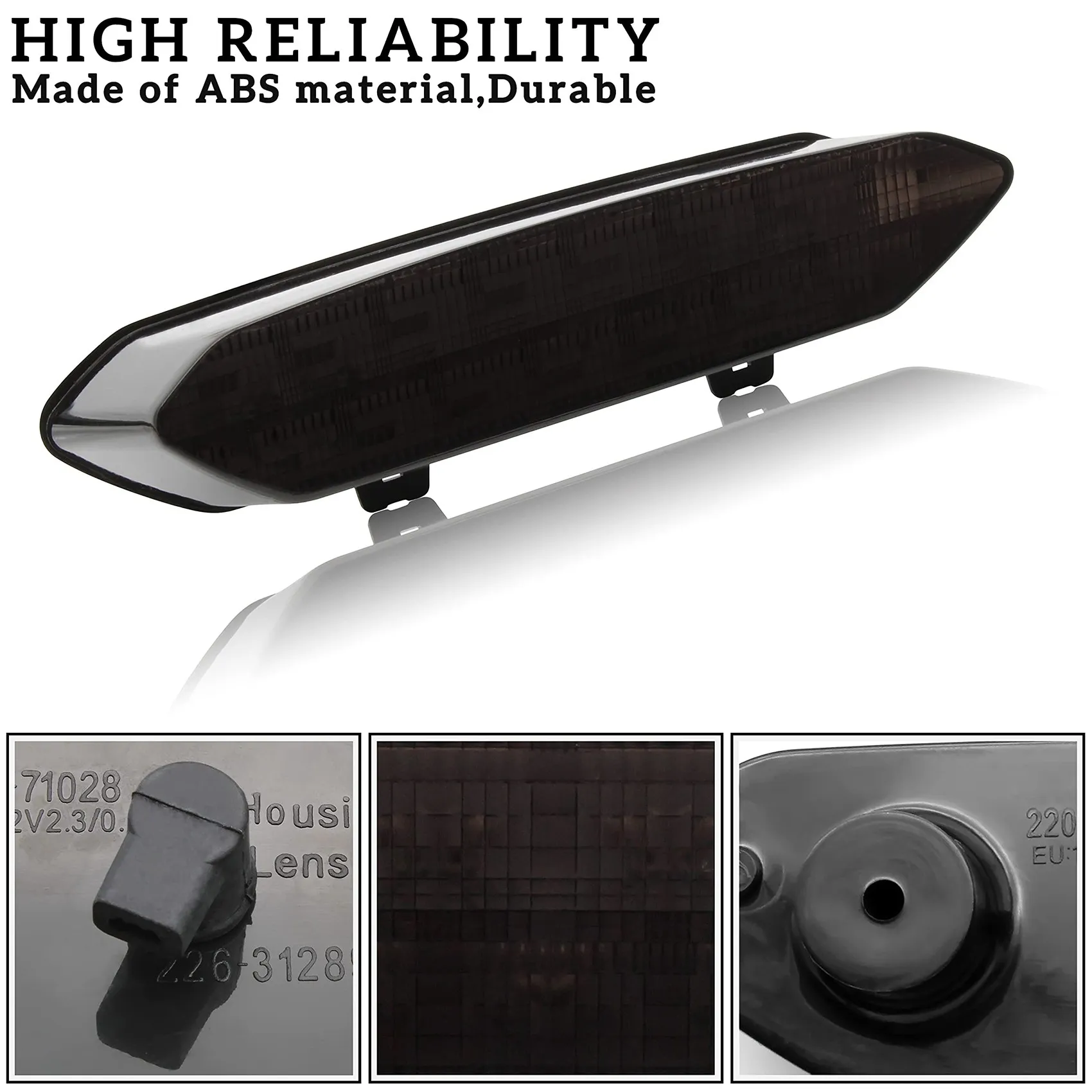 Светодиодный дымчатый черный задний фонарь стоп-сигнал для Yamaha Raptor 700 700R YFZ450R YFZ450X