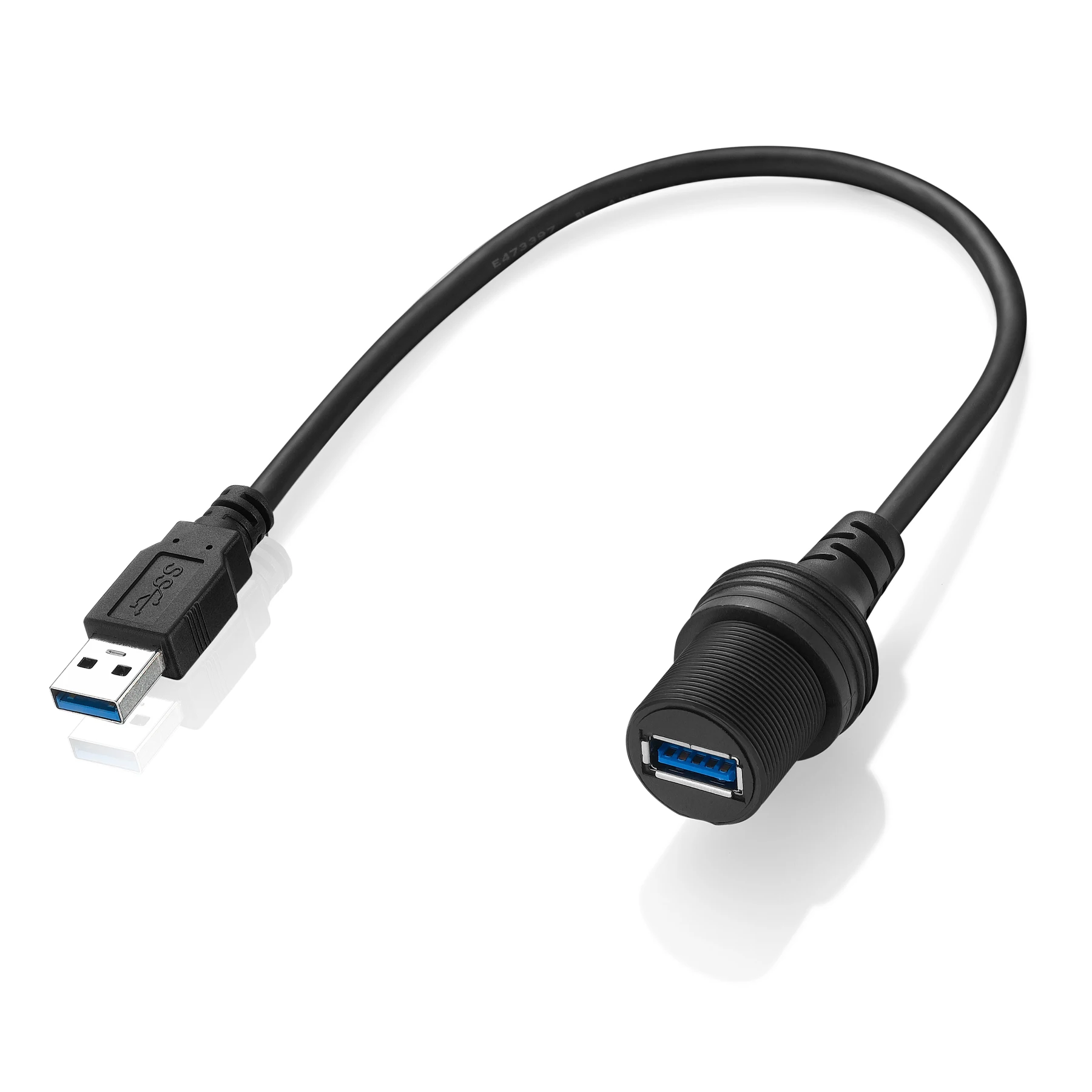 Фото Приборная панель Bochara USB 3,0, USB 2,0, кабель «штырь-гнездо», панель скрытого монтажа, водонепроницаемый с крышкой, экранированный для автомобиля, мотоцикла, лодки №4
