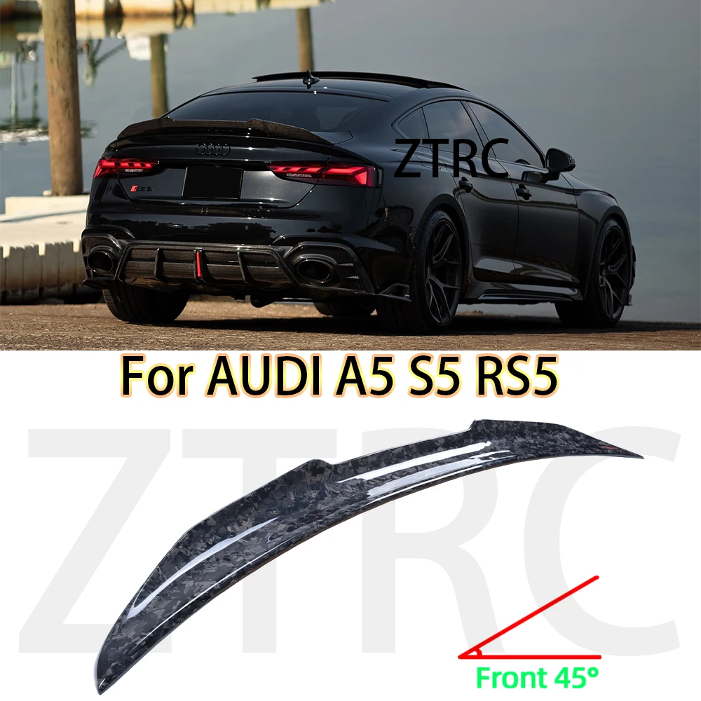 

Автомобильный спойлер для Audi A5 S5 RS5 B9 B9.5 4Door Sportback PSM Style из настоящего углеродного волокна 2017-2024