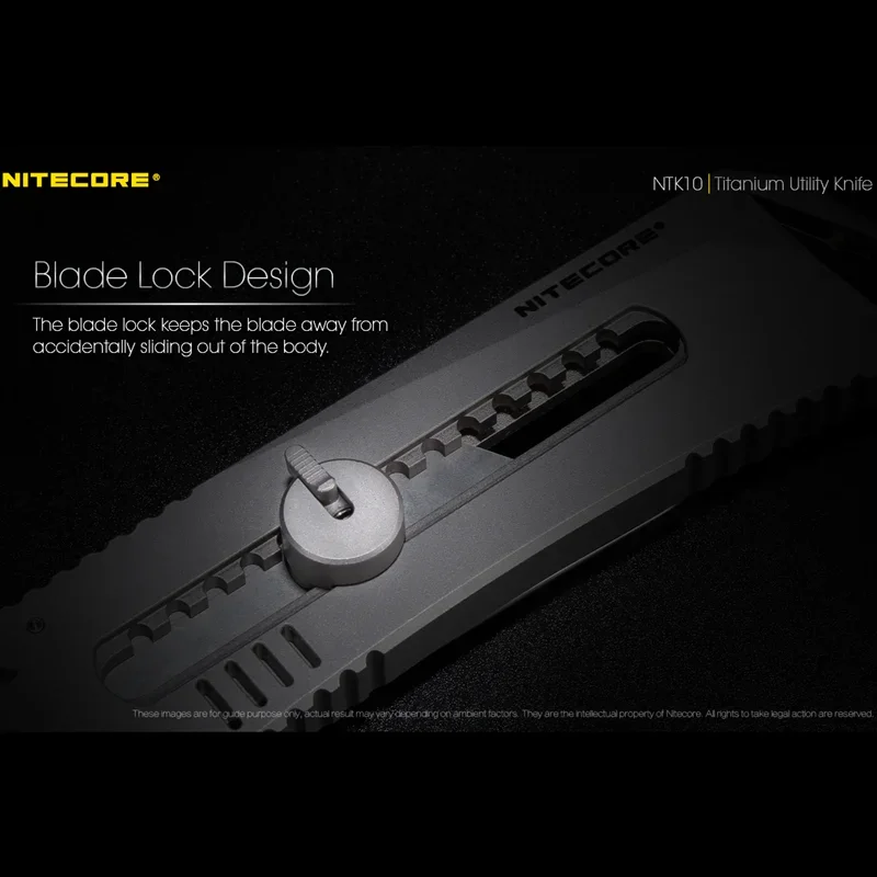 Титановый универсальный нож NITECORE NTK10 тактические инструменты для улицы легкий