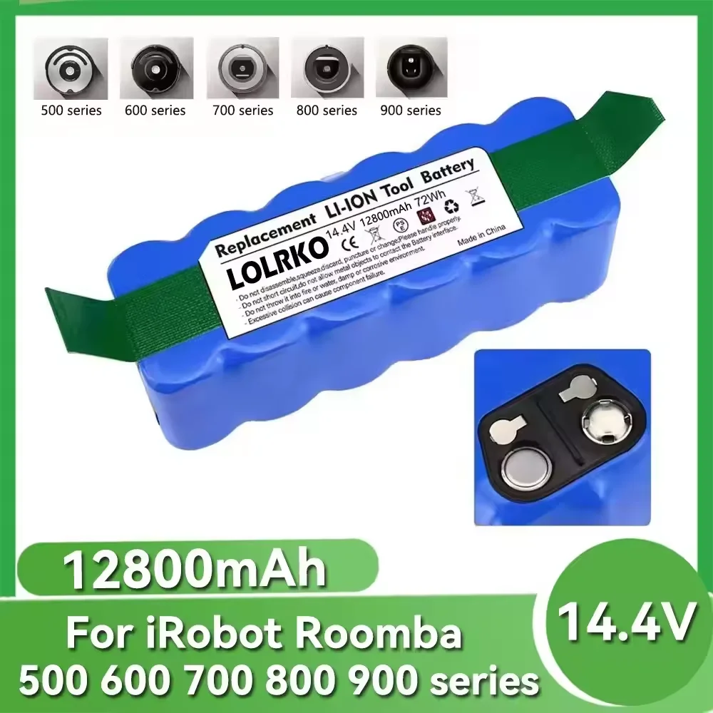 Фото 14,8 В/14,4 В 5,2 Ач литий-ионный аккумулятор iRobot Roomba 500 600 700 800 серии 550 560 595 650 655 770 780 790 870 880 866 Пылесос №1