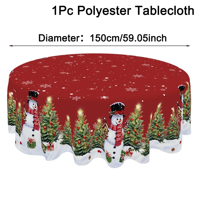 

Рождественская скатерть Снеговик