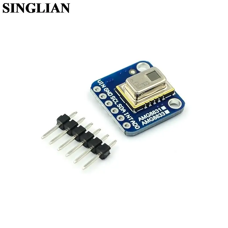 

AMG8833 IR 8x 8, тепловизор, матричный модуль датчика температуры для Raspberry Pi GY-AMG8833