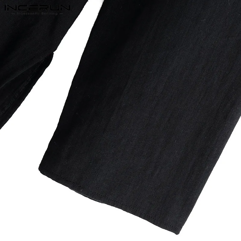 Summer Newest Arabic Style Fashion Simple Long Men's Shirt Solid Color Stand Collar Button Muslim Robe Islamic Abaya Sweater