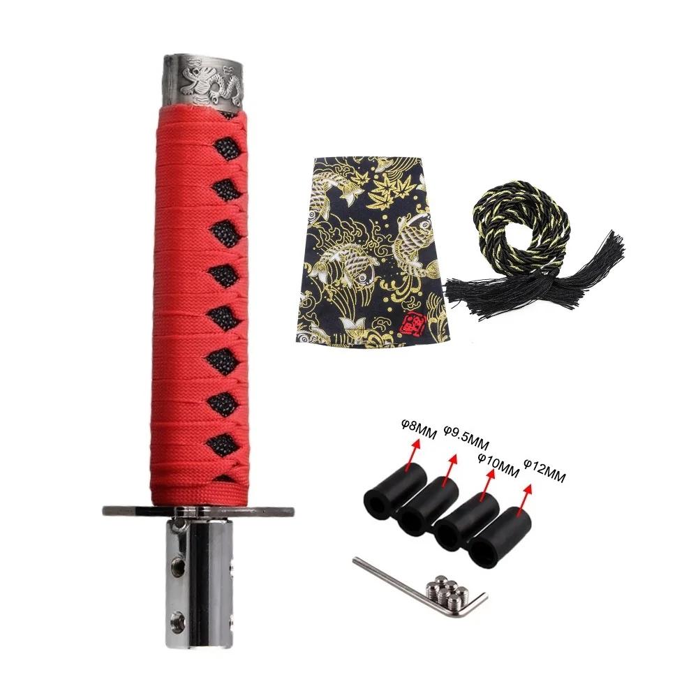 

Универсальная ручка переключения 200 мм/300 мм JDM Катана самурайский меч переключатель передач с адаптерами ручка переключения передач автомобильные аксессуары