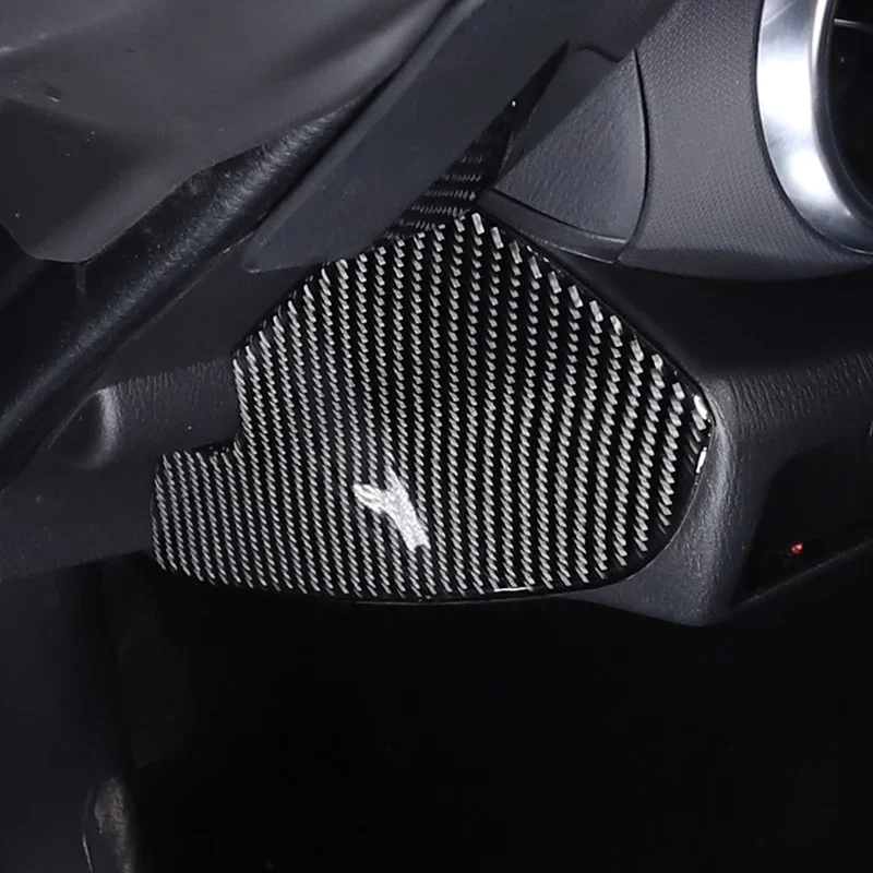 Для Mazda MX-5 ND 2016-2023 мягкое углеродное волокно приборная панель автомобиля боковая