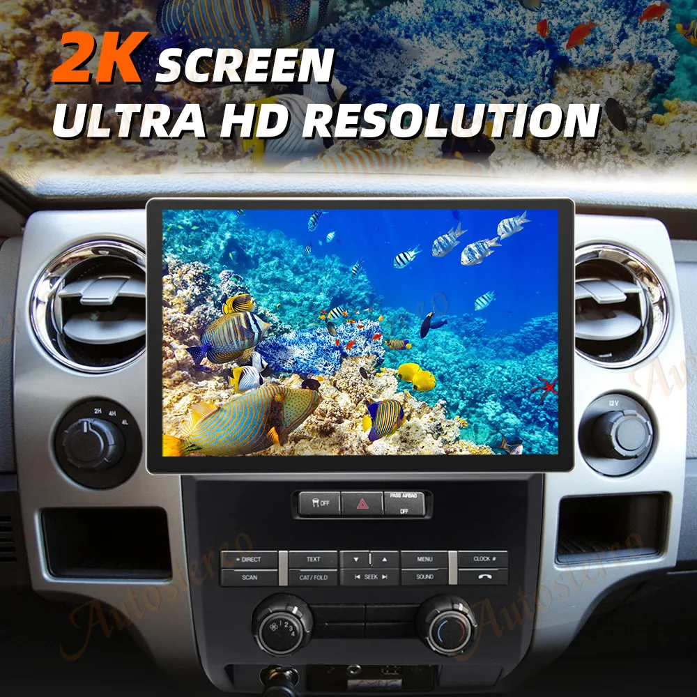 Android 13.0 8 + 256 ГБ Автомобильный GPS-навигатор для Ford F150 2008-2014 Авто Стерео головное