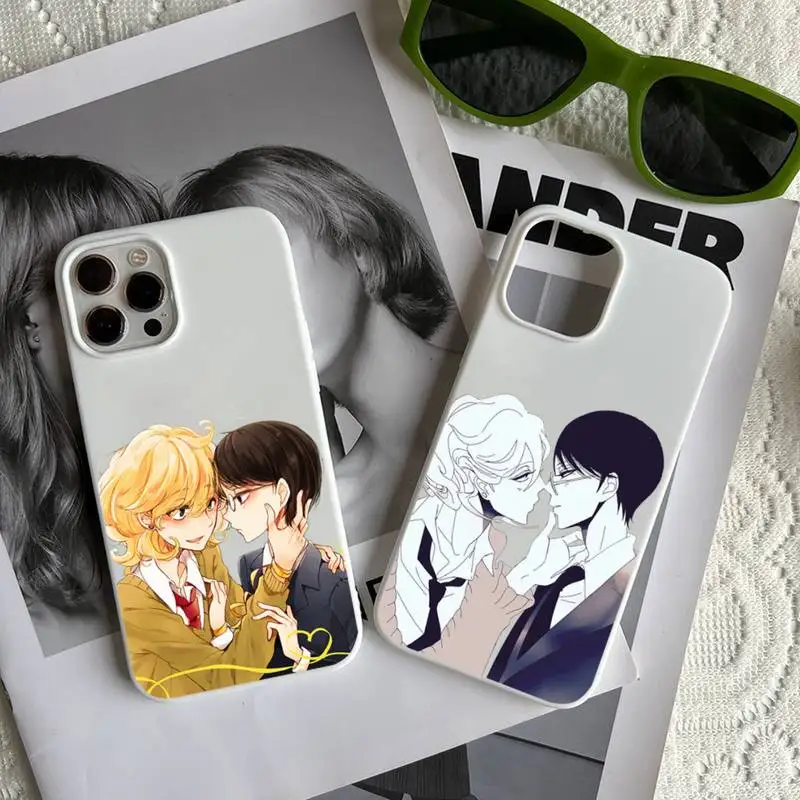 

Doukyuusei manga Phone Case Candy Color for iPhone 6 7 8 11 12 13 s mini pro X XS XR MAX Plus