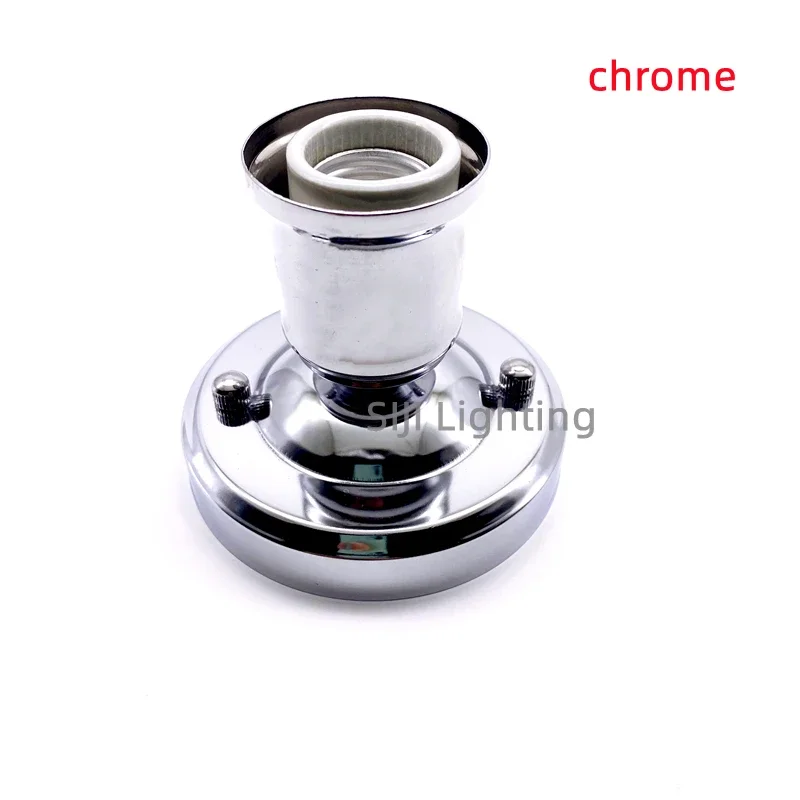 Бронзовая основа для лампы E27 керамический держатель винтажный потолочный навес