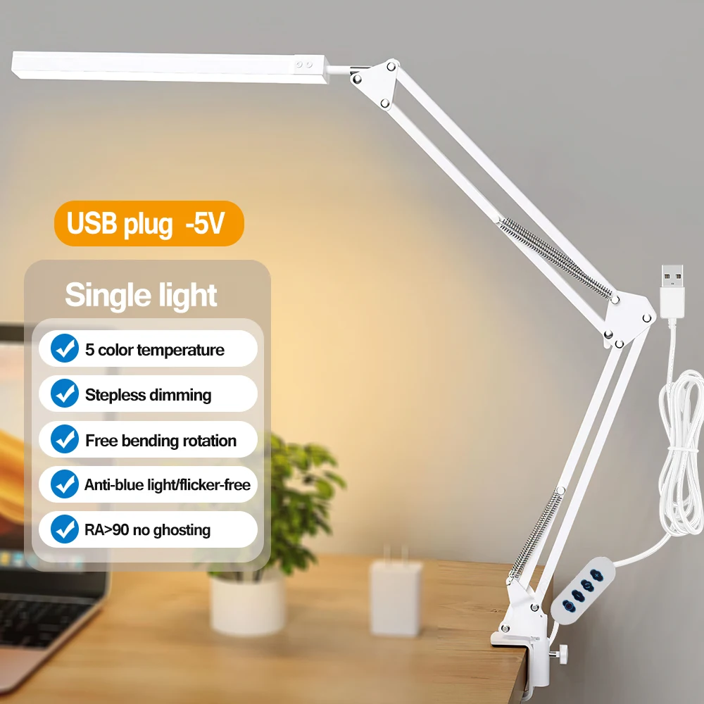 

LED настольная лампа с поворотным кронштейном