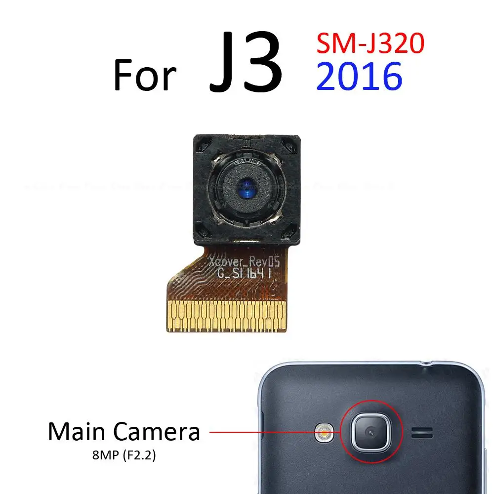 Передняя часть для селфи задняя основная камера запасные части Samsung Galaxy J3 J5 J7 Pro 2017
