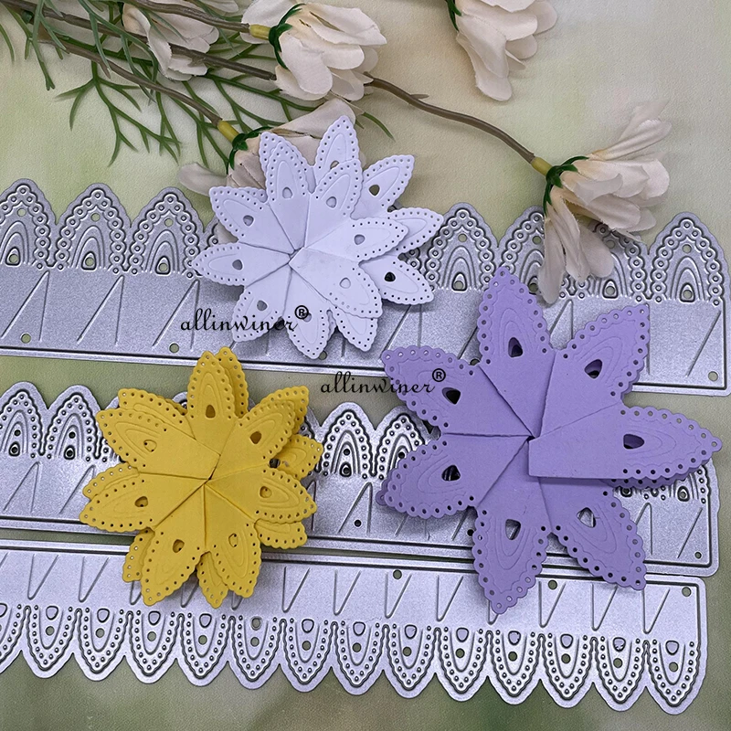 

Folded flower series Metal Cutting Dies for DIY Scrapbooking Album Paper Cards Decorative Crafts Embossing Die Cuts