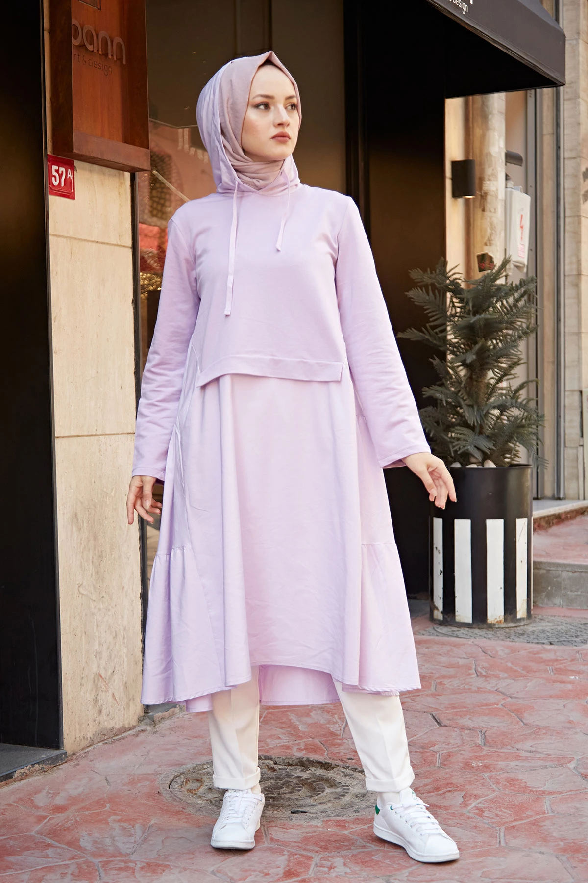 HOT Temporary Shed Tunic-Lilac Winter Autumn 2021 Muslim Women Hijab headscarf Islamic Turkey