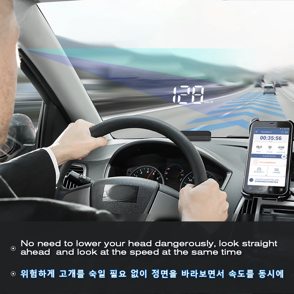 wyobd m5 hud head up display obd2 on board computer windshield projector car digital display speedmeter aoto accessories free global shipping