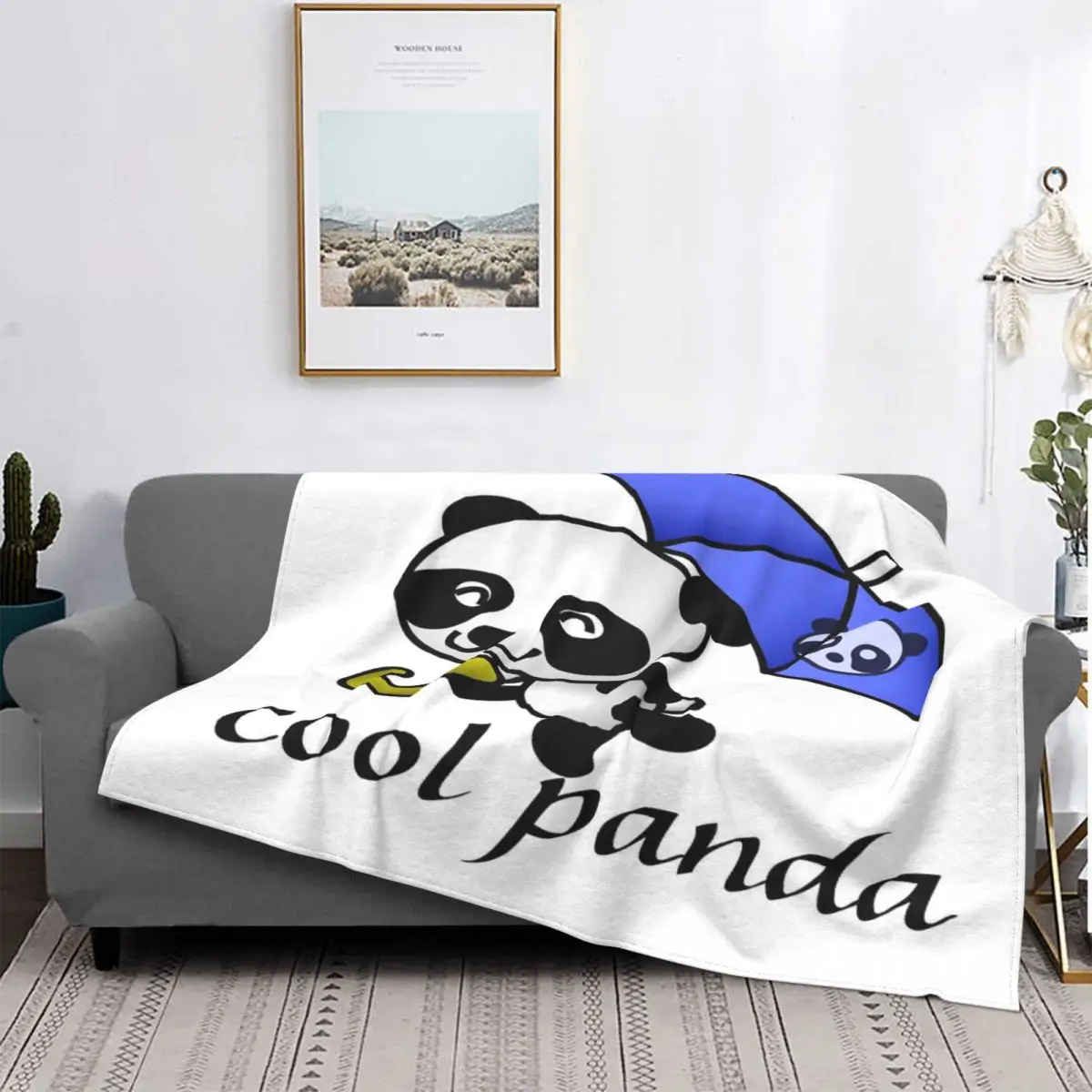 

Manta de muselina a quadros с изображением панды, manta ponderada с движущимися животными, для cama, 69
