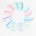 Щетка для чистки ногтей пилка для маникюра и педикюра мягкое удаление пыли небольшой угол скраб многоцветный пыльный инструмент для педикюра уход